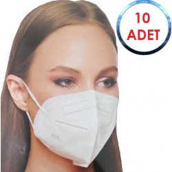 10 Adet Maske N95 MASKE FFP2 Steril