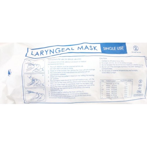 Larengeal maske Laringeal maske LARYNGEAL MASK Tek Kullanımlık Disposable 5 numara