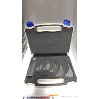Laringaskop Set 5 Blade 1-2-3-4-5 Laringoskop 5 Bıçak Blade Eğri