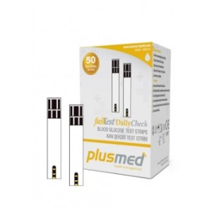 PlusMed Fasttest DailyCheck Kan Şekeri Test Stribi